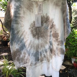 Valentina Naldi Italian Tie Dye 100% Linen Tunic